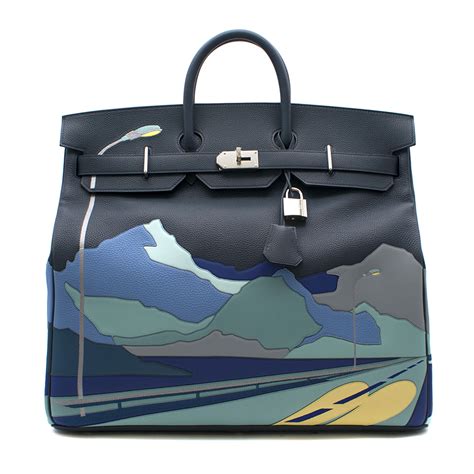 hermes blue bag limited edition